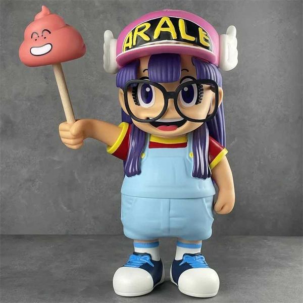 Figure di cartoni animati Oggetti decorativi Figurine Arale Anime Toy Figure Garage Set GK Modello Azione Figura in resina Ornamento Regalo decorativo Alta qualità 240311