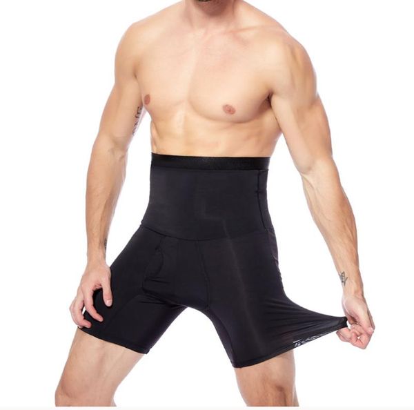 pigiama da uomo a vita alta seta del ghiaccio ultrasottile fondo per il sonno pantaloni per modellare il corpo leggings indumenti da notte abbigliamento intimo shaper9296604