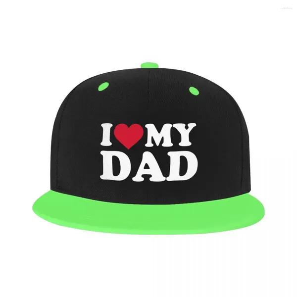 Bonés de bola personalizados eu amo meu pai boné de beisebol liso skate snapback feminino ajustável dia dos pais papai presente hip hop chapéu