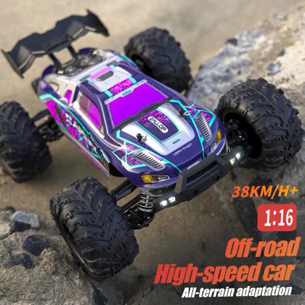 Controle jjrc rc carros fora da estrada 1/16 4wd 38 km/h alta velocidade 2.4ghz caminhão de controle remoto 16101/16102/16103/16201 buggy veículo brinquedos para criança