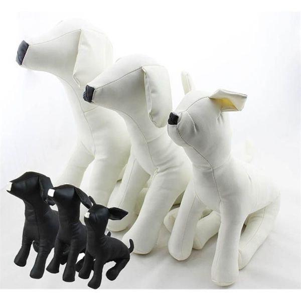 Simpatici nuovi modelli di torsi per animali domestici Modelli in pelle PVC Manichini per cani Abbigliamento per animali Stand S M L DMLS-001D LJ201125290h