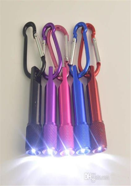 LED-Mini-Taschenlampe, Taschenlampe aus Aluminiumlegierung, mit Karabinerring, Schlüsselanhänger, Schlüsselanhänger, Mini-LED-Taschenlampe, Minilight-LED-Taschenlampen, ST64128335