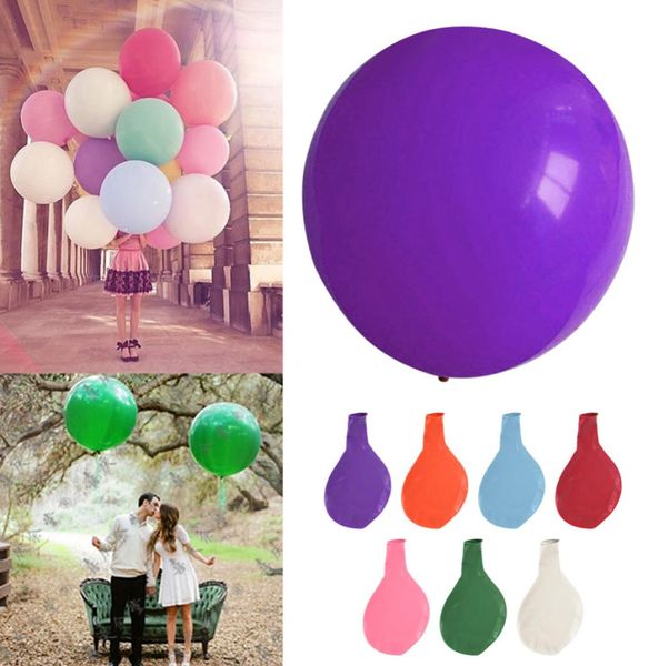 36 Zoll bunte große Latexballons Helium aufblasbare aufblasbare Riesenballon Hochzeit Geburtstag Party große Ballondekoration2353251