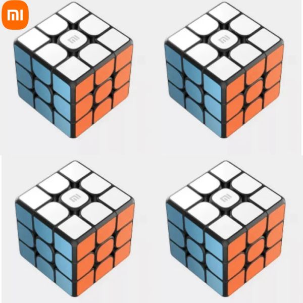 Controle original xiaomi bluetoothcompatível cubo mágico gateway ligação 3x3x3 quadrado quebra-cabeça magnético ciência educação brinquedo presente para meninos