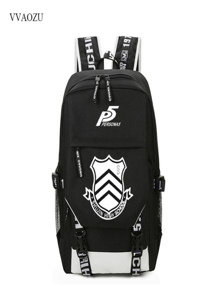 Дизайнерский рюкзак Persona 5 с зарядкой через USB, компьютерный ноутбук, школьная сумка, рюкзак унисекс для студентов, студенческий рюкзак для путешествий7327163