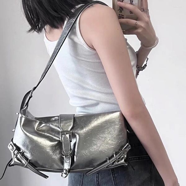 Borse da sera HAEX Borse da donna di lusso Trend Designer Stile francese PU Ladies Commute Crossbody Spalla Punk Motocicletta Bolso Mujer