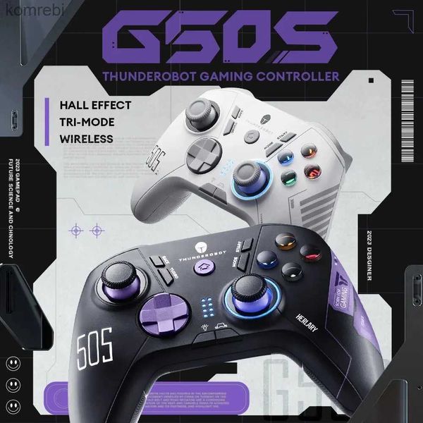 Gamecontroller Joysticks THUNDEROBOT G50S Wireless Gaming Controller Hall-Effekt-Joystick löst Gamepad 1000 Hz Abfragerate für Switch PC Android IOS L24312 aus