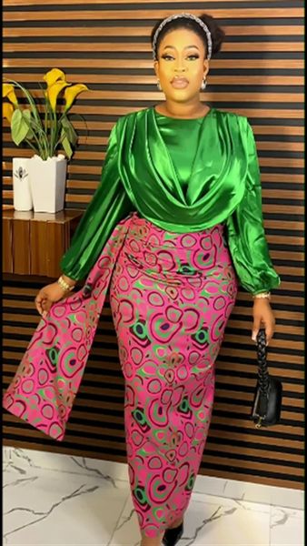 MD Plus Size Afrikanische Elegante Partykleider für Frauen Mode Chiffon Maxi Langes Kleid Kaftan Muslimisches Kleid Damenbekleidung 240226