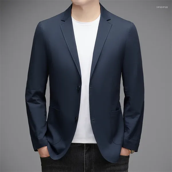 Ternos Masculinos Masculinos Ternos Casuais Versão Coreana 2024 Primavera E Outono Fino Business High-End Single Jacket