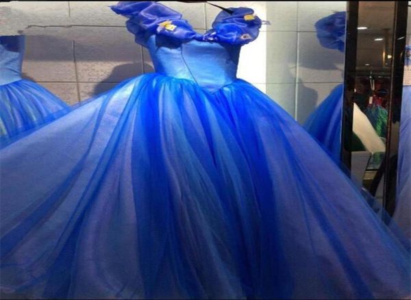 I più nuovi abiti Quinceanera blu royal 2019 Perline farfalla Sweet 16 Prom Pageant Debuttante Abito da sera formale Prom Party AL182436629