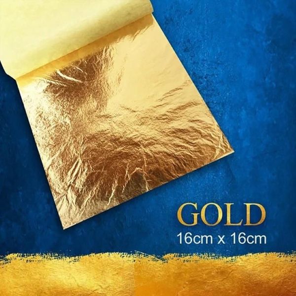 9x9 см 100 листов практичное чистое блестящее сусальное золото для золочения мебельные линии настенные поделки ремесленные украшения # 50 другие виды искусства And2061