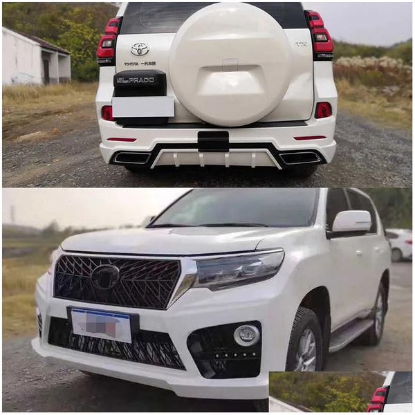 Diğer dış aksesuarlar Bodykits Prado 10-17 için Uygun 19 Modeller Büyük Ön Arka Çubuklu Modeller Eski Bly Yeni Black Samurai Cisang Parçalar 2024 Otjol