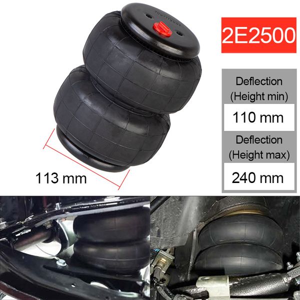 Suspensão de molas pneumáticas oem2E2500 2500Ib Air Single Port 1/2 