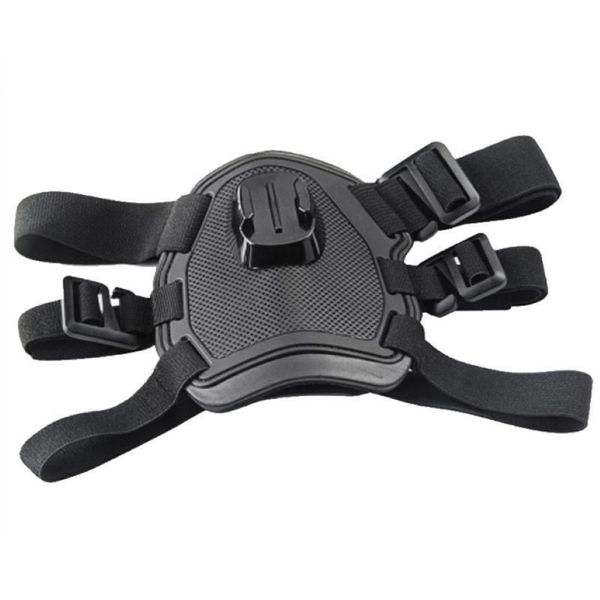 Collari per cani Guinzagli 1 pezzo Imbracatura regolabile Supporto per cinghia toracica Supporto per action camera Base Accessori per sport eroe2129