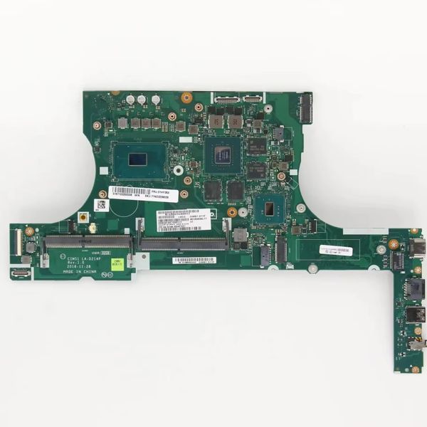 SN LA-D214P FRU 01HY353 CPU I77700HQ Modelo de substituição GPU GeForce GTX 1050 Ti V2G CIMS1 S5 2ª geração Laptop ThinkPad placa-mãe