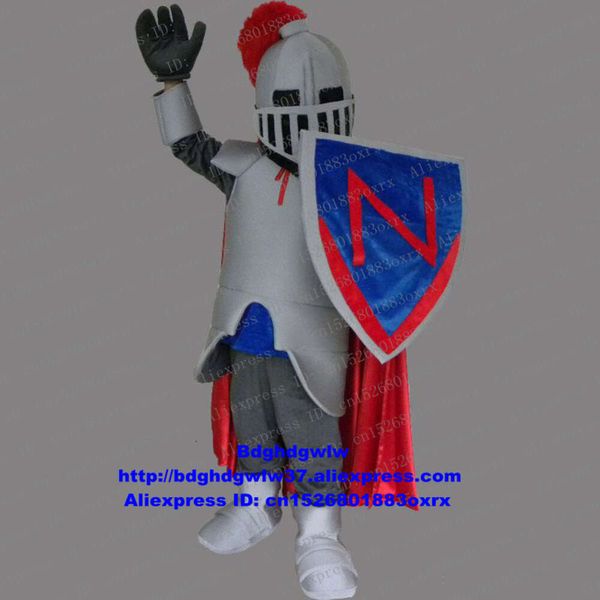 Costumi mascotte Soldato Guerriero Combattente Cavaliere Guardia Guardia del corpo Chevalier Costume mascotte Personaggio adulto Promozione immagine Esilarante Divertente Zx959