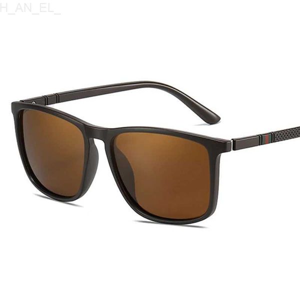 Óculos de sol polarizados vintage óculos de sol homem marca designer clássico quadrado óculos de sol masculino moda tons espelho gafas de sol hombre l24312