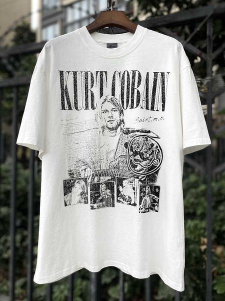 O próprio Ke vintage parece uma velha camiseta moderna de manga curta da banda Nirvana americana Vtg lavada meia EDIQ