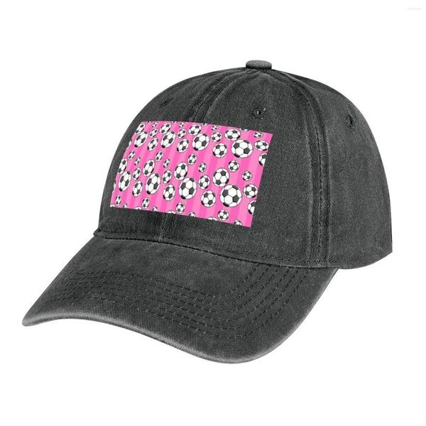 Berets Pink Soccer Ball Pattern Cowboy Hat Beach Bag Luxury Boy Women'sMöbel & Wohnen, Feste & Besondere Anlässe, Party- & Eventdekoration!