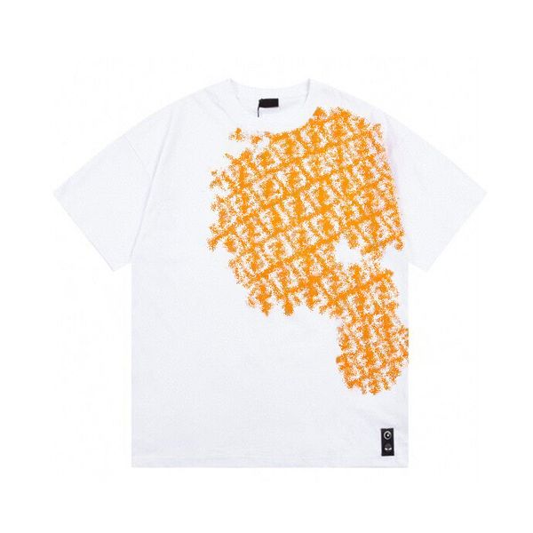 Tasarımcı T Shirt 2024 Yaz Yeni Erkek ve Kadın Çift Kısa Kollu Minimalist Çok Yönlü Baskılı Tişört Siyah ve Beyaz F4989S