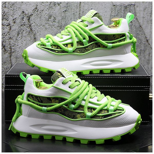 Vendita di uomini stringati verde caldo uomo scarpe basse da esterno economici leggeri uomo scarpe da ginnastica casual Zapatillas De Hombre 116 s