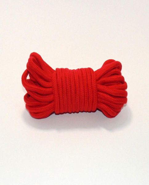 10 м красная мягкая хлопчатобумажная веревка для удержания бондажа для взрослых, флирт, секс-игры, игрушки для пар, удобные и не повреждающие тело6799283