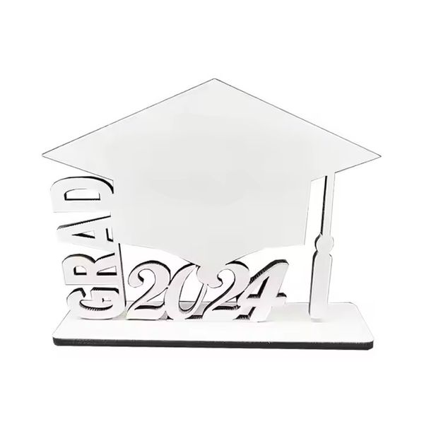 2024 GRAD Cap cornice per foto sublimazione MDF Laurea Senior pannello fotografico spazi vuoti Cornice FAI DA TE Regali di Laurea Personalizzati