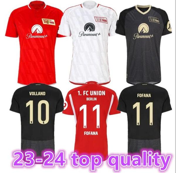 23 Maglie da calcio da uomo Union Berlin AARONSON FOFANA BECKER KRAL LAIDOUNI BEHRENS KHEDIRA DIOGO LEITE DOEKHI 2023 24 Maglie da calcio T Home Away Third8899