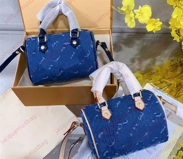 BASSO DESIGNER DENIM DONNE SPEEDYS 16 BASSE CIGNOW borse borse tote di qualità jeans frizione portafoglio ho borse da signore spalla spalla crossbody satchels dhgate girls sacoche