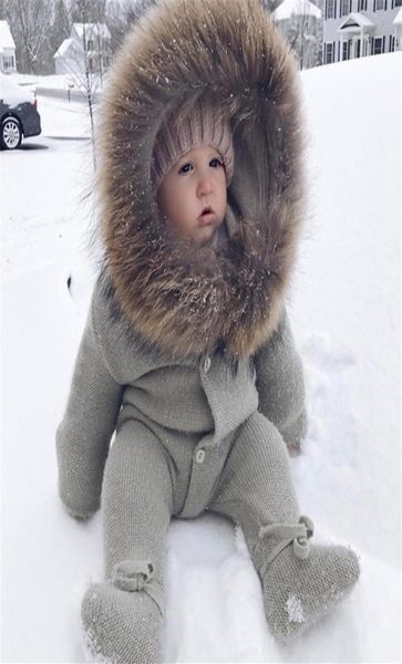 Bebê recém-nascido bonito casaco grosso roupas de inverno do bebê com capuz jaqueta infantil menina menino casaco quente crianças roupas meninas traje macacão9145732