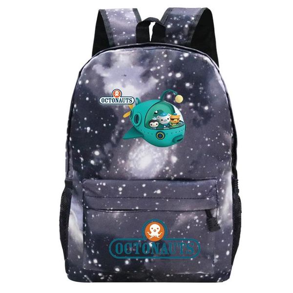 Zaino The Octonauts Zaini Studenti Bambini Cartone animato Zaino Ragazza Ragazzo Borse per libri Adolescenti Zaino da viaggio Kawaii Mochila 242w