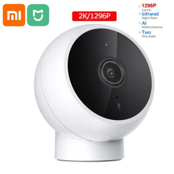 Steuern Sie Xiaomi mijia AI Smart IP-Kamera 2K-Webcam-Video in Full-HD-Qualität Infrarot-Nachtsicht-Sicherheitsmonitor Weitwinkel wasserdicht