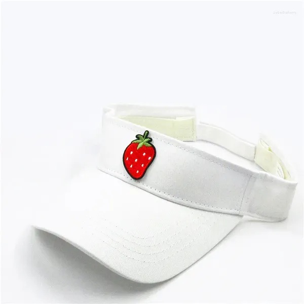 Bola bonés 2024 algodão morango fruta bordado viseiras boné de beisebol ajustável snapback para homens e mulheres 177