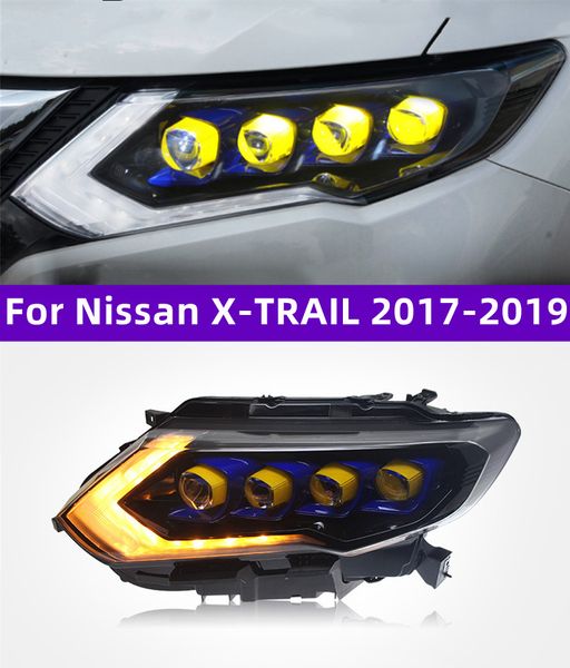 Nissan X-Trail 20 17-20 19 Ön Işık DRL Kafa Lambası Yükseltme Dinamik Sinyal Lambası