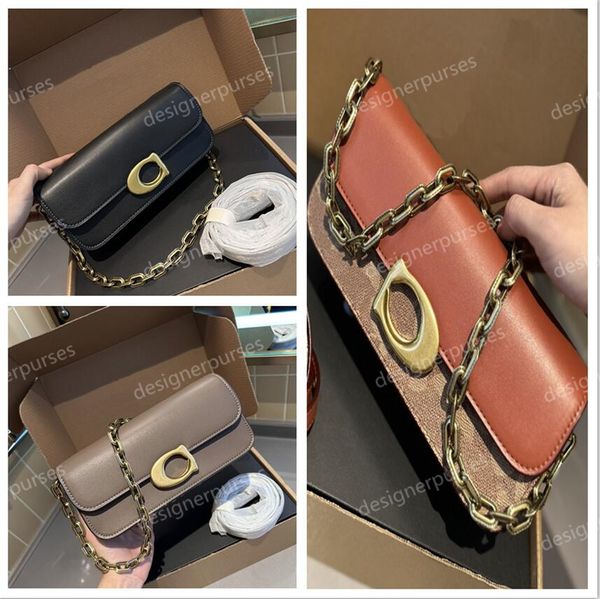 Bolsa de designer marrom feminina, bolsa com corrente, flor antiga, vinho, deus, ombro, crossbody, portátil, versátil, wyg