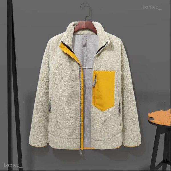 Дизайнерская мужская куртка 24SS, толстая теплая пуховая классическая ретро-зимняя зимняя пара моделей, кашемировое флисовое пальто из ягненка, мужская женская одежда 606