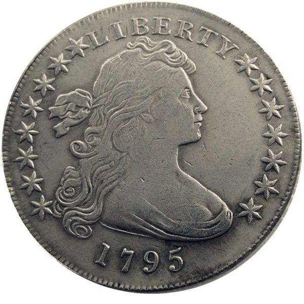 Vereinigte Staaten von Amerika 1795 Liberty Messing versilbert Replika-Münzen Briefrand billige Fabrik 229h