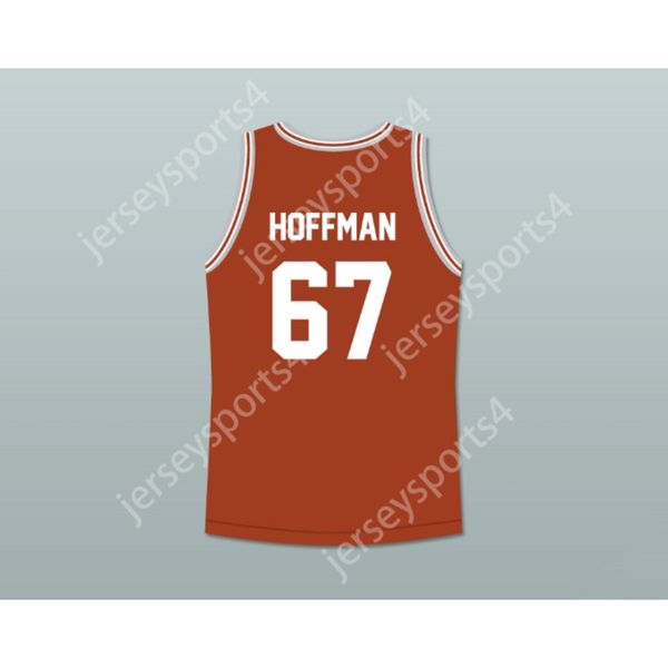 Personalizado qualquer nome qualquer equipe PHILIP SEYMOUR 67 HOFFMAN SANDY LYLE ALONG CAME POLLY DARK ORANGE BASKETBALL JERSEY todo costurado tamanho S M L XL XXL 3XL 4XL 5XL 6XL qualidade superior