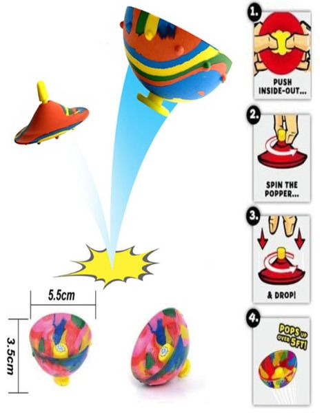 Nuovi giocattoli Camouflage Palla che rimbalza Spin Bowl Rimbalzi Metà superiore Ciotole rimbalzanti Regali giocattolo per bambini4451973