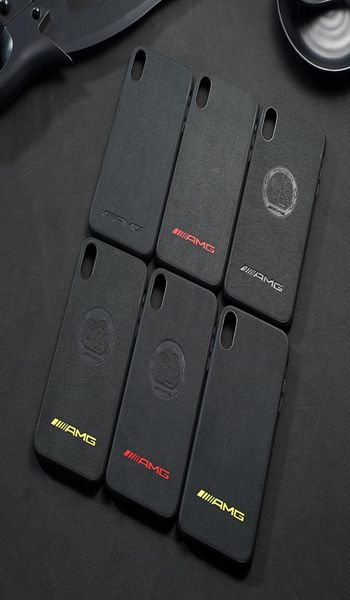 Capa para iphone x xs max xr 8 7 6 6s plus capa de telefone turn fur amg motorsport carro de corrida pelúcia silicone luxo 8442461