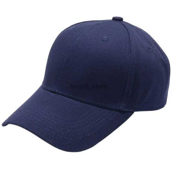 Berretto da baseball in cotone tinta unita Cappello da baseball da uomo Berretto da baseball estivo casual da donna Cappellino snapback 6 pannelli Blu scuro Rosa Grigio Nero Bianco Vino Rosso BeigeL2403