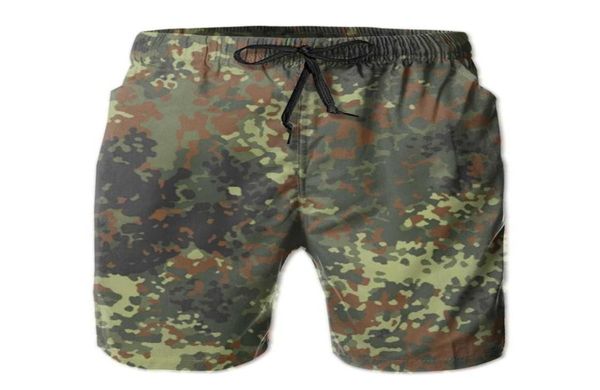 Erkek pantolon flecktarn kamuflaj sörf plaj tahtası yüzme gövdeleri spor hızlı kuru örgü komik rhodesia kısa q06024886420