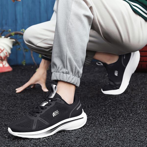 Мужская модная обувь для бега, дышащие черные, белые, красные Gai-24, мужские кроссовки, женские кроссовки, размер 7-10, 68692 s