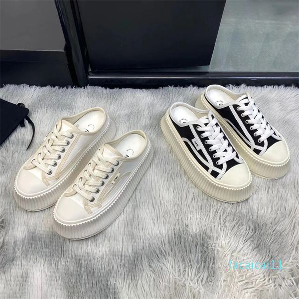 Homem designer casual sapato de plataforma dupla para mulher tênis biscoito tênis sapato de lona chinelo dança vestido sapatos de salto plano correr mocassins sapatos de caminhada