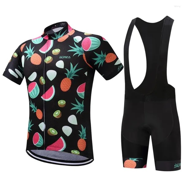 Conjuntos de Corrida 2024 Equipe Ciclismo Bicicleta Jersey Conjunto Respirável Ropa Ciclismo Jerseys Ciclo com 9D Pad Shorts Calças