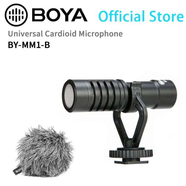 Microfoni BOYA BYMM1B Microfono Shotgun Oncamera per PC Telefoni cellulari iPhone Smartphone Android Fotocamere DSLR Videocamere consumer