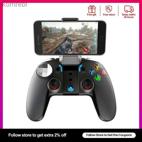 Controladores de jogo Joysticks Bluetooth Gamepad Mobile Joystick Trigger Pubg Controller para telefone Android iPhone PC Game Pad TV Box Console Controle L24312