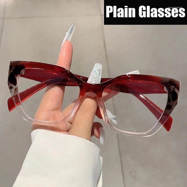 Sonnenbrille Luxus Cat Eye Optische Brillengläser Blaues Licht Blockierende Brillen Modetrend Frauen Männer Computerschutz Brillen