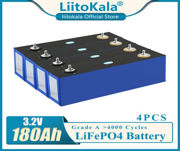 Liitokala 32v 180ah lifepo4 bateria diy 12v 24v 36v 180 ah bateria recarregável para carro elétrico rv armazenamento de energia solar sys7828754