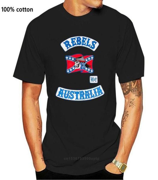 Men039s camisetas rebeldes motocicleta clube mc preto camiseta unisex1990363